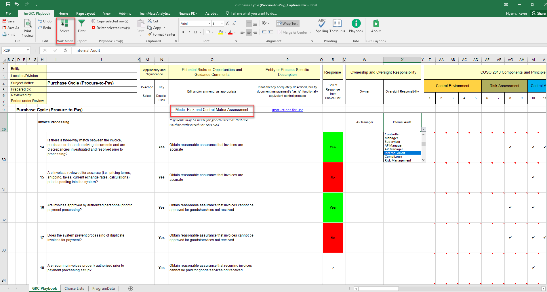 Information Technology Application Controls (ITAC)